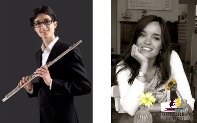 Fernando Barba y Natalia Zapatero ofrecen un concierto de flauta travesera y piano en Toro