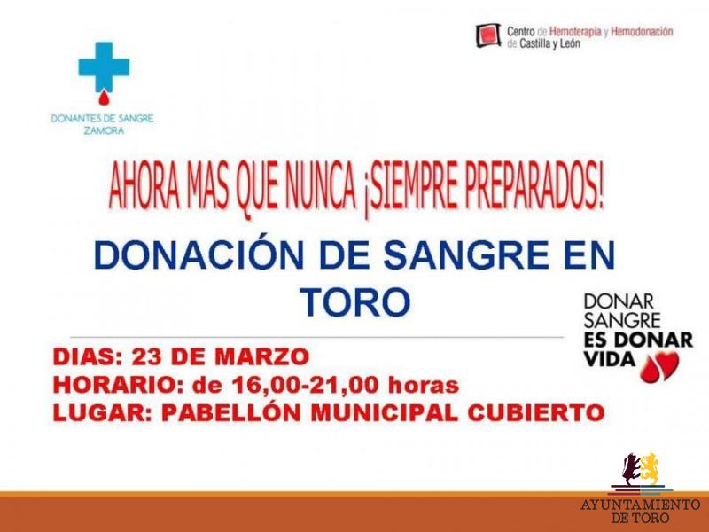 El Ayuntamiento habilita el pabell&oacute;n para una campa&ntilde;a de donaci&oacute;n de sangre