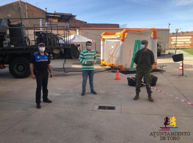 Militares de Valencia recalan dos d&iacute;as en Toro para desinfectar una residencia de mayores