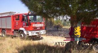 Toro | Un incendio arrasa 5,5 hect&aacute;reas de cereal en el pago Picaltordo