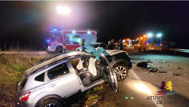 Tres heridos en un accidente de tr&aacute;fico en Toro